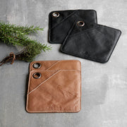 Grytelapper cognacfarget skinn