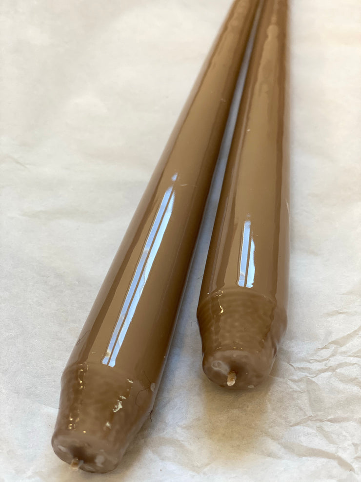 Lys 32 cm Lysbrun Lakk 2 stk